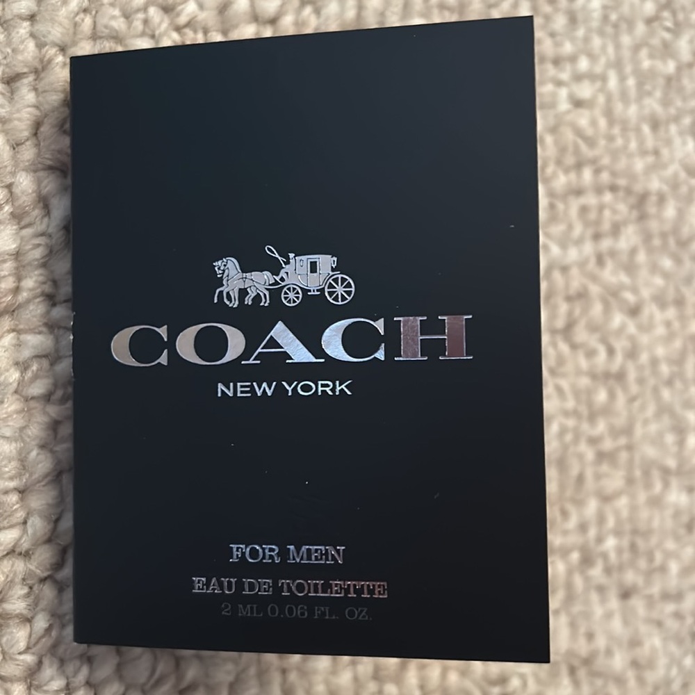 Brand New Coach New York Men’s Eau De Toilette Travel/Sample Size